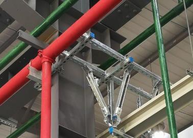 尖山该抗震支架的整体式支吊架结构协调性好